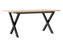 Mesa De Centro*vidaxl Mesa de centro estrutura em X 90x40x45 cm pinho e aço Castanho