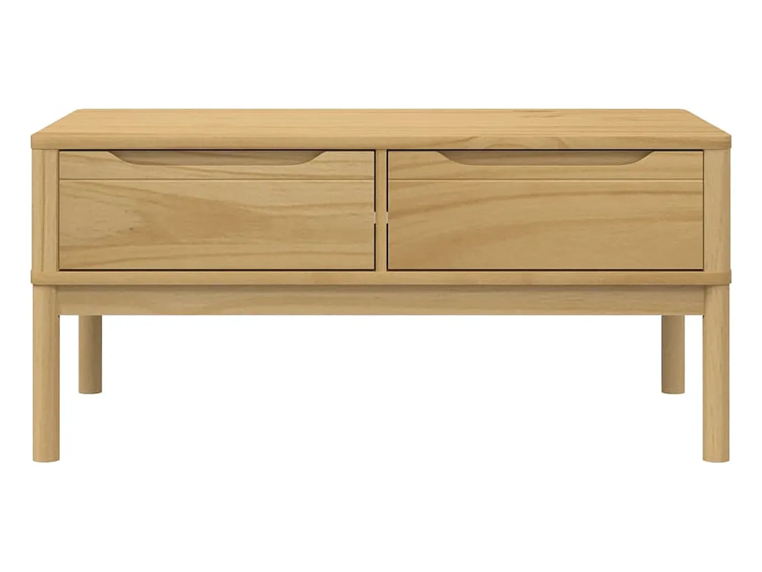 Mesa de centro FLORO 99x55,5x45 cm pinho maciço mel PT702064^ Mesa De Centro