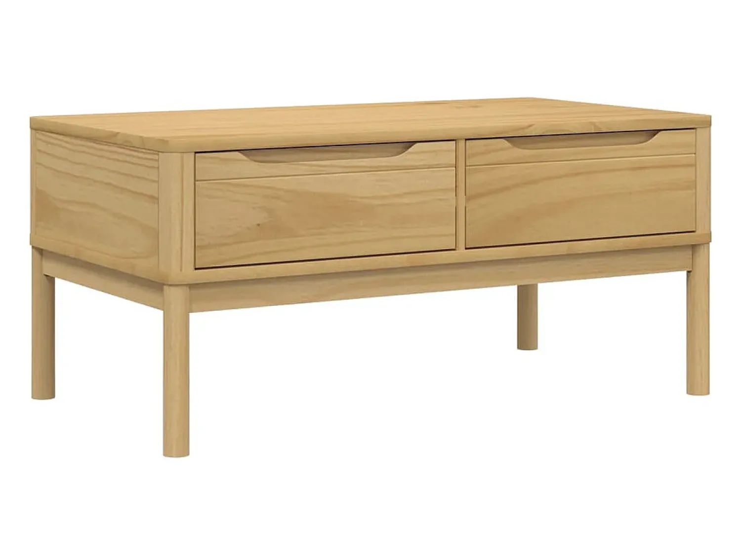 Mesa de centro FLORO 99x55,5x45 cm pinho maciço mel PT702064^ Mesa De Centro