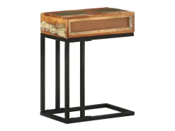 Discount Mesa de centro formato em U 45x30x61cm madeira recuperada maciça PT658118 Multicor