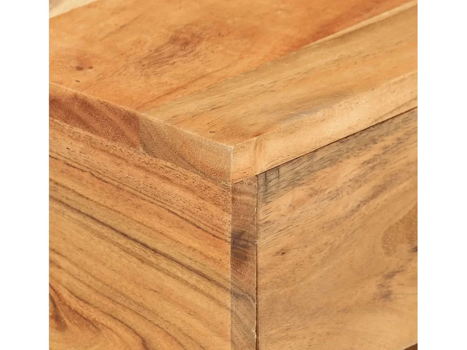 Best Mesa de centro formato em U 45x30x61 cm madeira de acácia maciça PT709411 Castanho