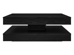 vidaxl Mesa de centro giratória 360 graus carvalho 90x90x34,5 cm^ Mesa De Centro