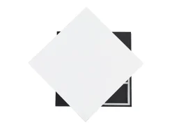 Mesa De Centro|Hauss Spole Mesa de centro giratória com espaço de arrumação, tampo lacado brilhante - e preto Branco
