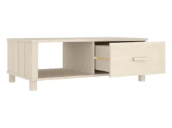 Discount vidaxl Mesa de centro HAMAR 100x55x35 cm pinho maciço castanho-mel Natural claro