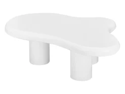 Mesa De Centro*Hauss Spole Mesa de centro irregular em forma de nuvem branca - Madeira MDF 97x67x32cm Branco