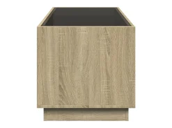 Sale vidaxl Mesa de centro luzes LED Infinity 70x50x50 cm carvalho sonoma Natural claro