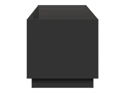 Mesa De Centro*vidaxl Mesa de centro luzes LED Infinity 70x50x50 cm Preto