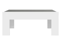 Mesa De Centro*vidaxl Mesa de centro luzes LED Infinity 70x50x30 cm Branco