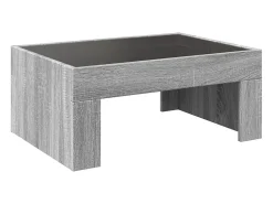 Mesa De Centro*vidaxl Mesa de centro luzes LED Infinity 70x50x30 cm sonoma Cinzento