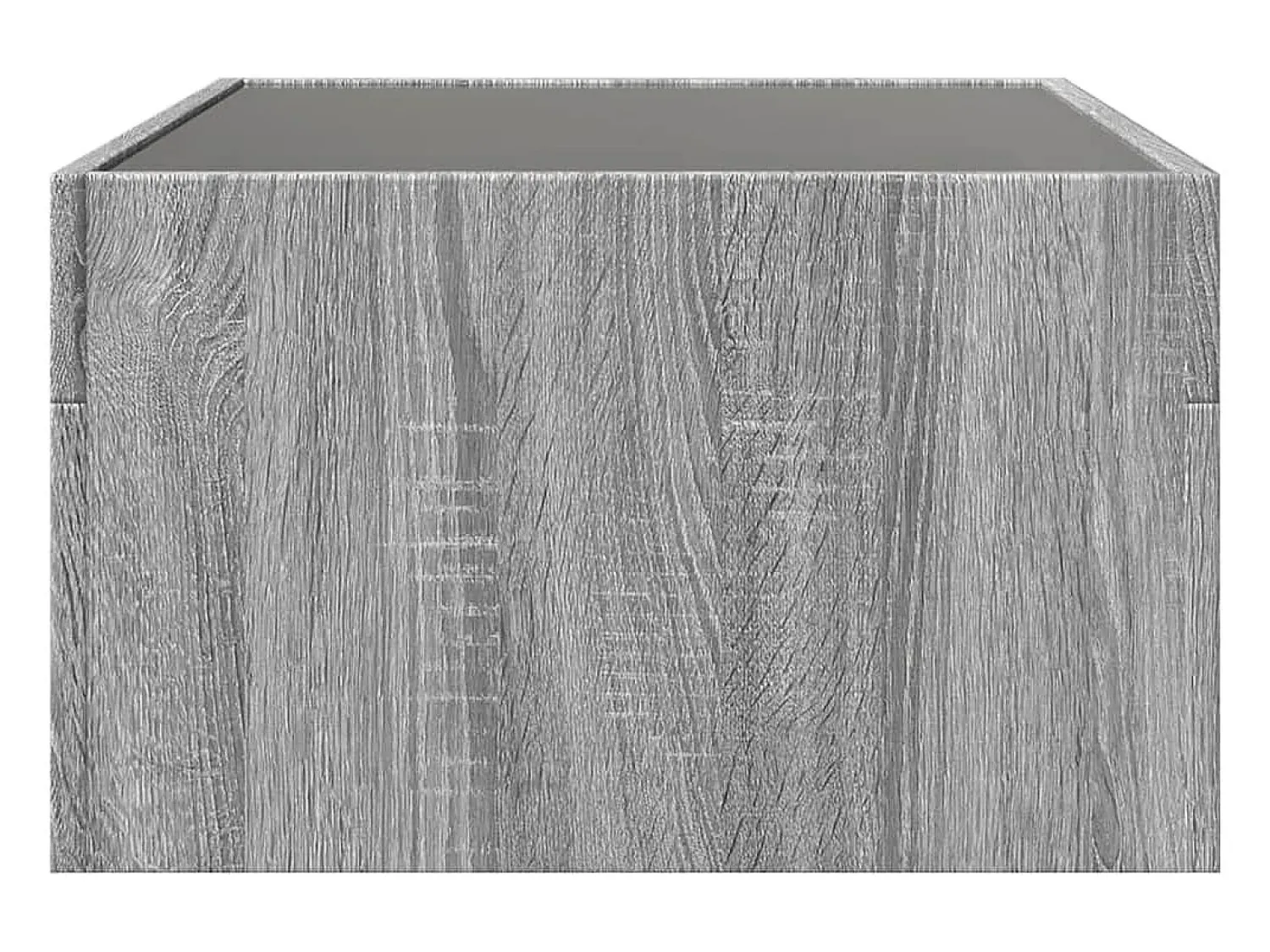 Mesa De Centro*vidaxl Mesa de centro luzes LED Infinity 70x50x30 cm sonoma Cinzento