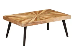 Mesa De Centro|vidaxl Mesa de centro madeira de mangueira maciça 90x55x36 cm Castanho