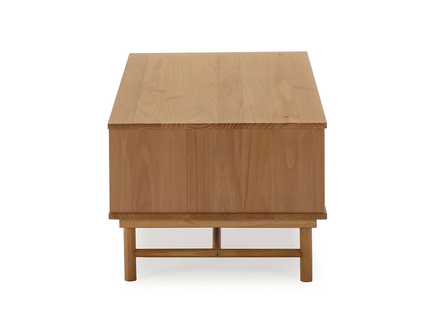 Mesa De Centro*VS Venta-stock Mesa de Centro Magnus 1 Porta de correr e 1 Vão, Madeira Maciça Castanho