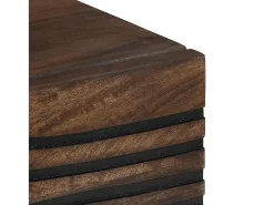 Mesa De Centro|vidaxl Mesa de centro Marrom e Preto 80 x 50 x 40 cm Castanho