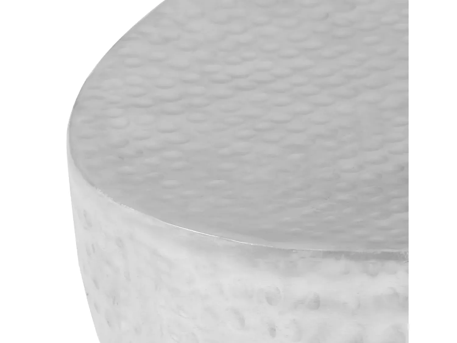 Mesa De Centro|vidaxl Mesa de centro martelada 100x50x28 cm Prateado