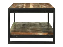 Mesa De Centro*vidaxl Mesa de centro Multicolor Madeira Reforçada Sólida Multicor