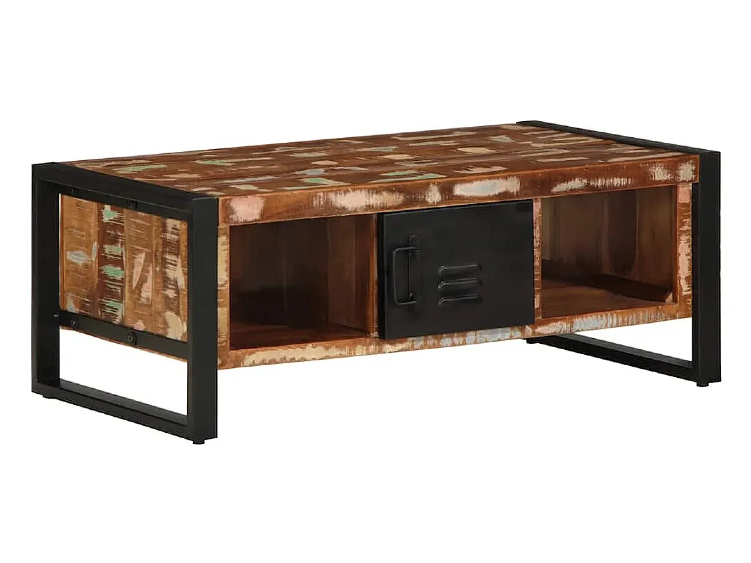 Mesa De Centro*vidaxl Mesa de centro 90x50x36 cm madeira maciça recuperada Multicor