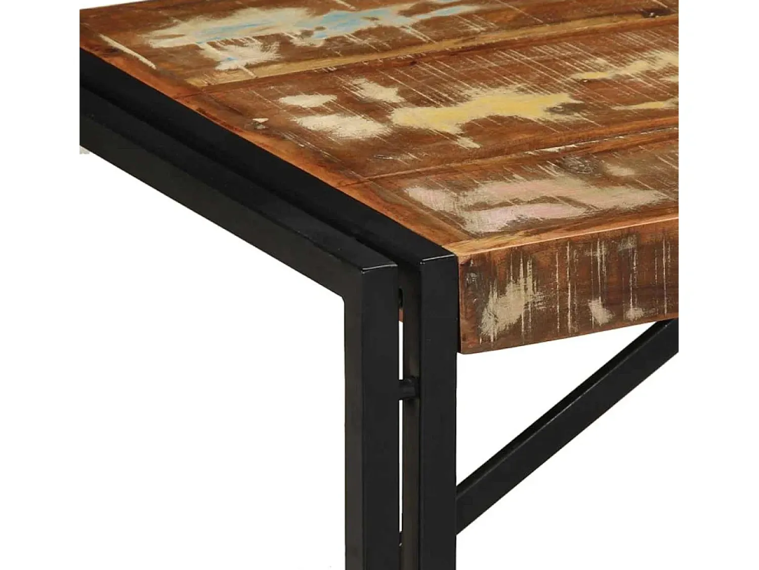 Sale vidaxl Mesa de centro 100x50x35 cm madeira maciça recuperada Multicor