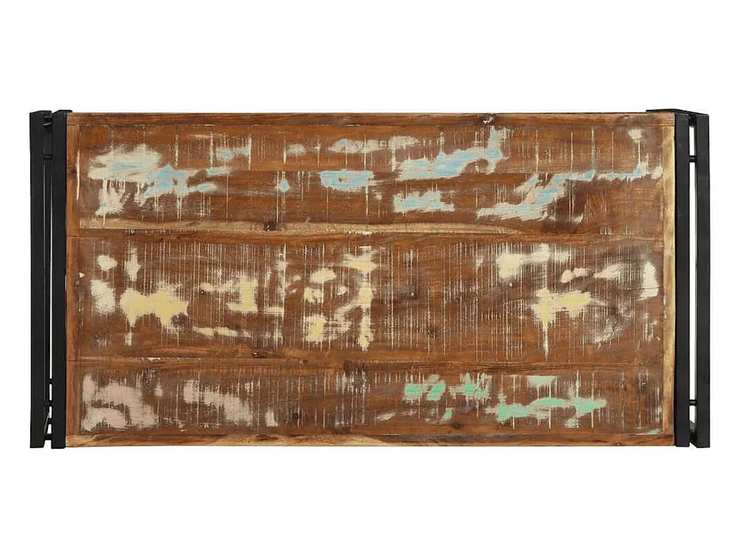 Sale vidaxl Mesa de centro 100x50x35 cm madeira maciça recuperada Multicor