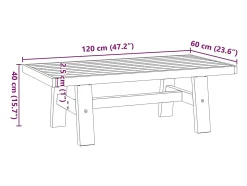 Mesa De Centro|vidaxl Mesa de centro NOAIN pernas em forma de A 120x60x40 cm Natural claro