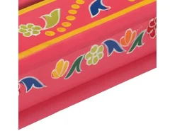 Mesa De Centro| Mesa de centro pintada à mão mangueira maciça PT282021 Rosa