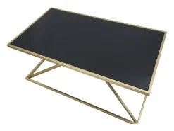 Mesa De Centro| MESA DE CENTRO PIRÂMIDE CM 110X60X45 Dourado