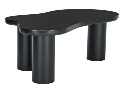 Mesa De Centro*Hauss Spole Mesa de centro preta em forma de nuvem - MDF e PVC Preto