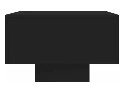 Mesa De Centro|vidaxl Mesa de centro preta 100x49,5x31 cm em madeira de engenharia moderna com amplo espaço - Montagem necessária Preto