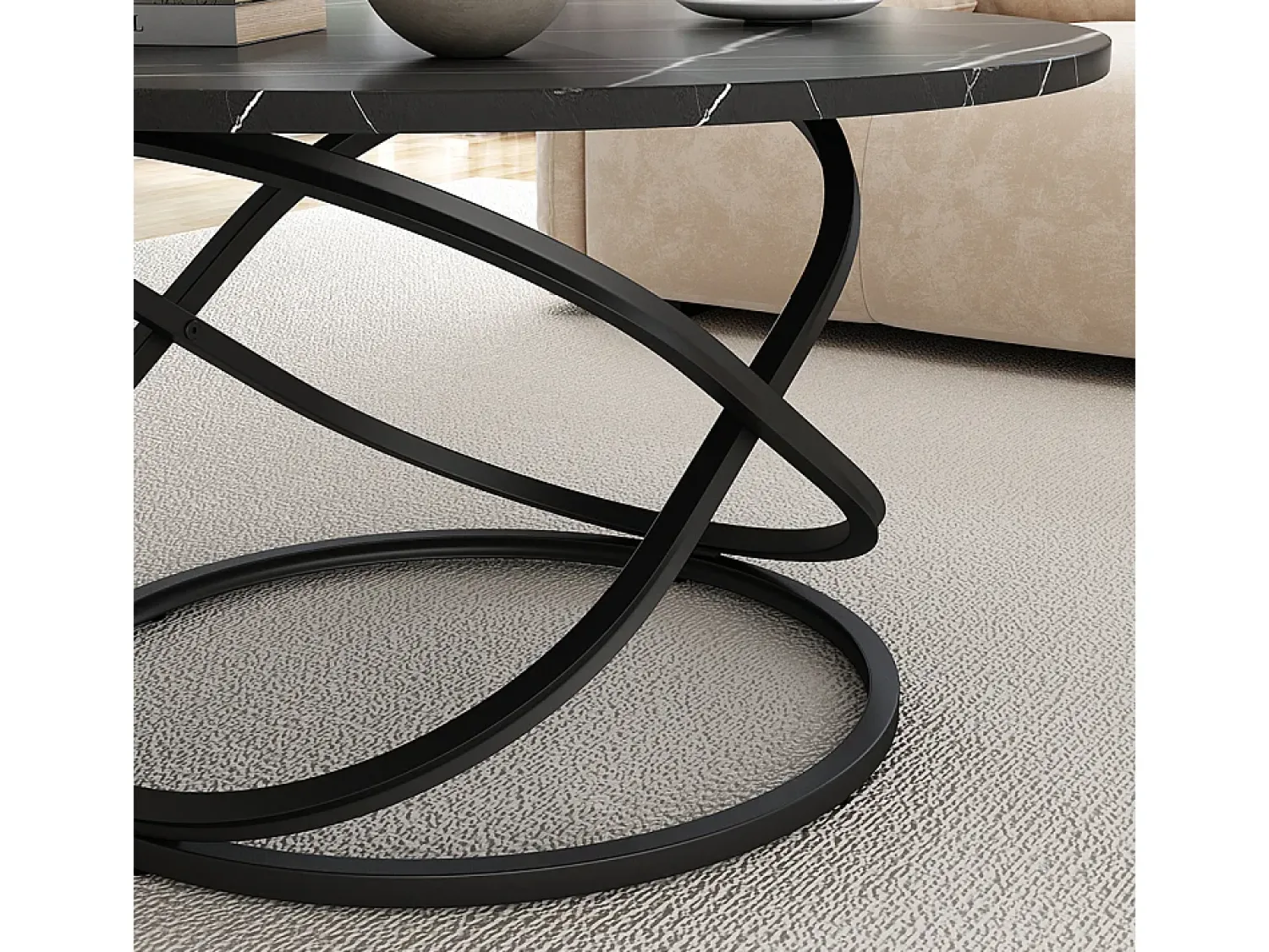 Mesa De Centro*Vicco Mesa de centro 79.5x62x46 calgary Preto