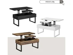 Vicco Mesa de centro 100x50x48.5 lifty^ Mesa De Centro