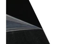 Mesa de centro quadrada preta - Mesa de centro com iluminação LED e 4 gavetas - Arrumação aberta Preto