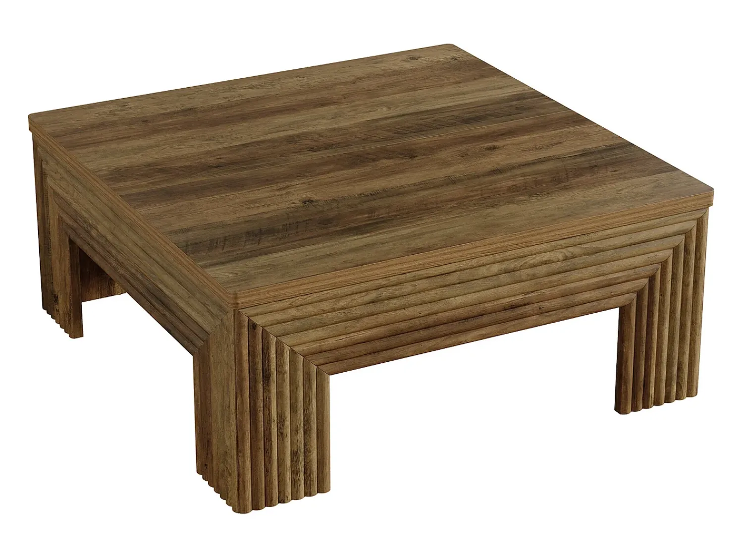Mesa De Centro*Tribesigns Mesa de Centro Quadrada para Sala de Estar, Mesa Central Grande de 100cm Castanho