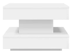 Mesa De Centro|vidaxl Mesa de centro rotativa a 360 graus 50x50x34,5 cm Branco