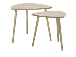 Mesa De Centro|Vicco Mesa de centro sonoma 48x48x45 twino Natural claro