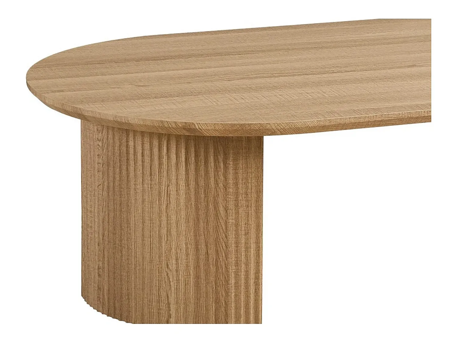 Meublorama Mesa de Centro VAGOS – Cor carvalho natural – Mesa de centro retangular 120x70 cm – MDF – Design moderno e acolhedor^ Mesa De Centro
