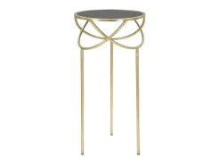 Clearance Mesa de Centro VKH593, Ouro, 40x40x80 cm, Kendra Home Preto