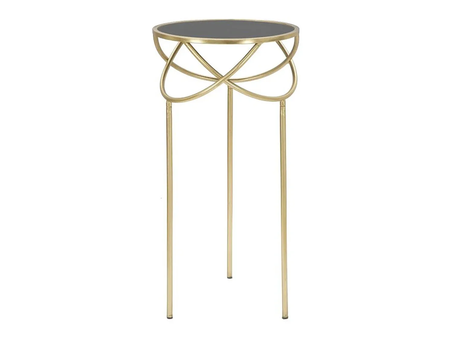 Clearance Mesa de Centro VKH593, Ouro, 40x40x80 cm, Kendra Home Preto