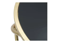 Clearance Mesa de Centro VKH593, Ouro, 40x40x80 cm, Kendra Home Preto