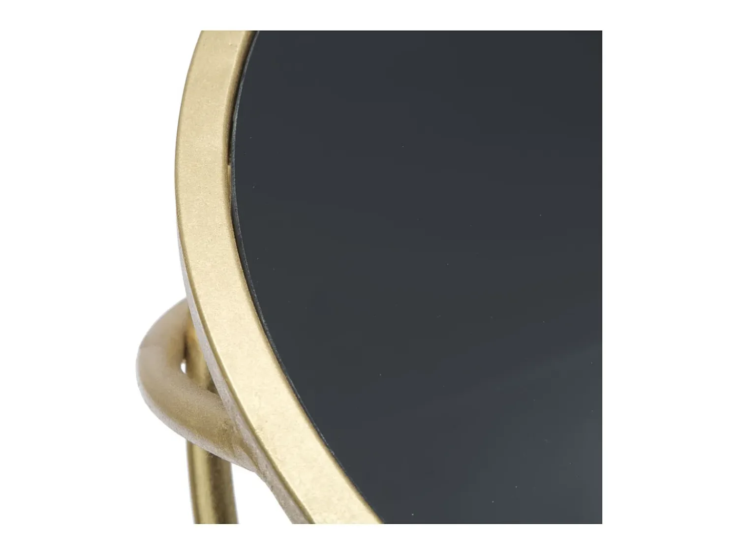 Clearance Mesa de Centro VKH593, Ouro, 40x40x80 cm, Kendra Home Preto