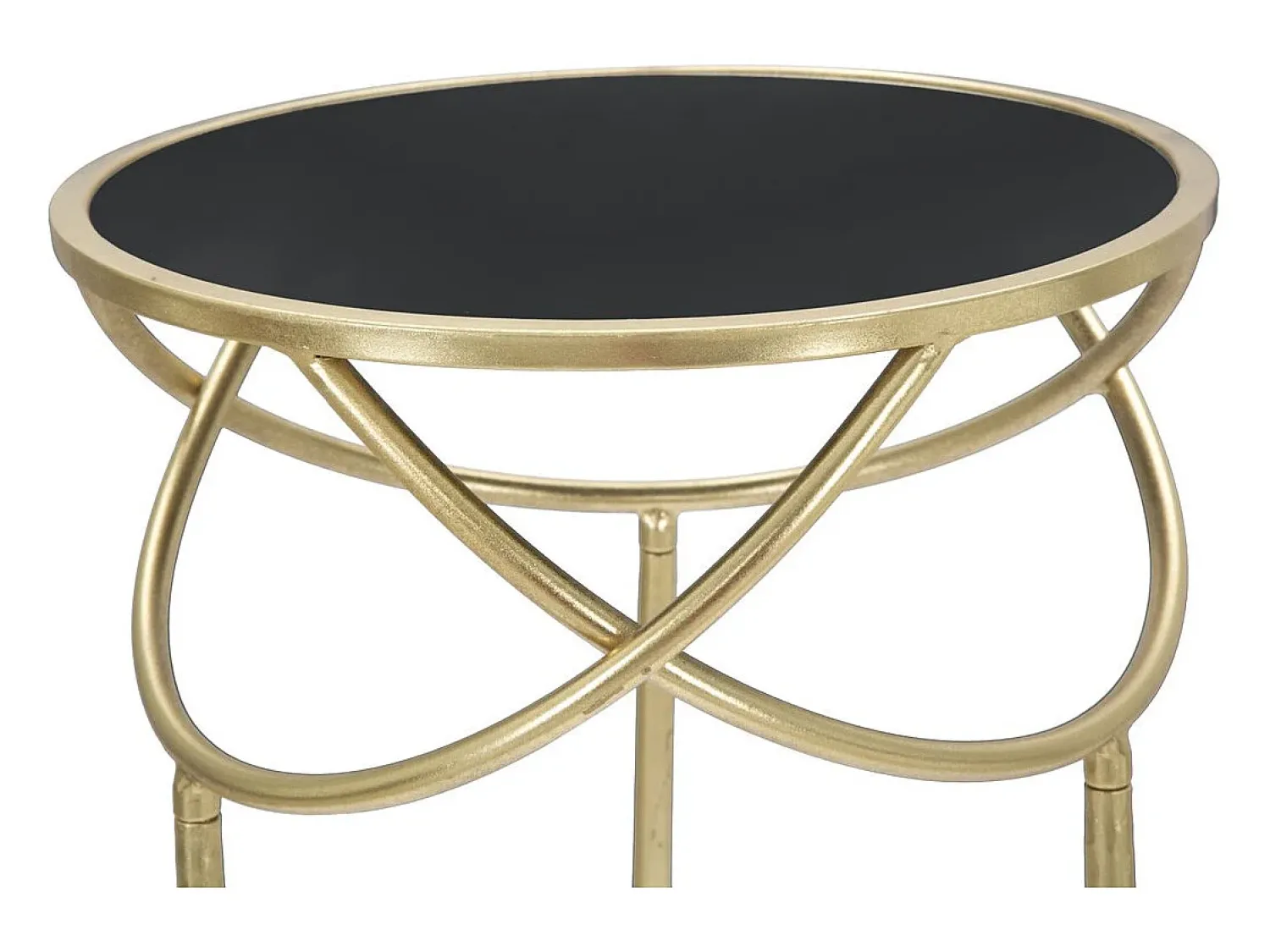 Clearance Mesa de Centro VKH593, Ouro, 40x40x80 cm, Kendra Home Preto