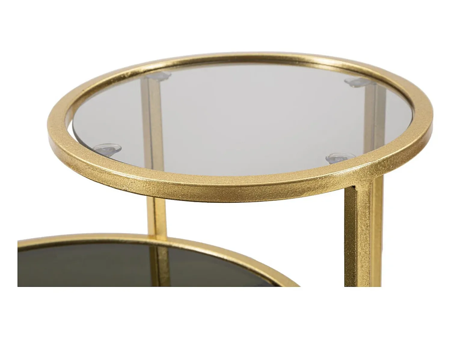 Mesa de Centro VKH570, Ouro, 50x40x60,5 cm, Kendra Home^ Mesa De Apoio