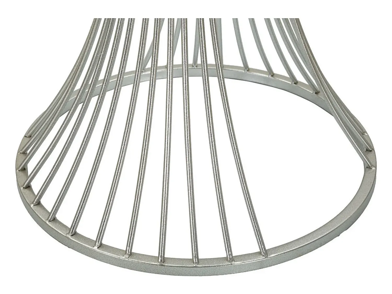 Mesa De Apoio* Mesa de Centro VKH582, Prata, 40x40x79 cm, Kendra Home Prateado