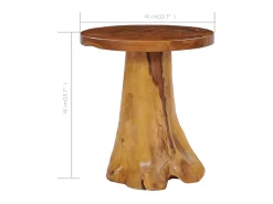 Mesa De Centro| Mesa de centro 40x40 cm madeira de teca maciça PT665454 Castanho