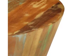 Best Mesa de centro Ø65x31 cm madeira recuperada maciça PT565566 Multicor