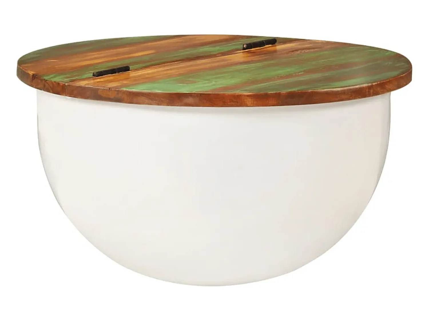 vidaxl Mesa de centro 50x27 cm madeira recuperada maciça^ Mesa De Centro
