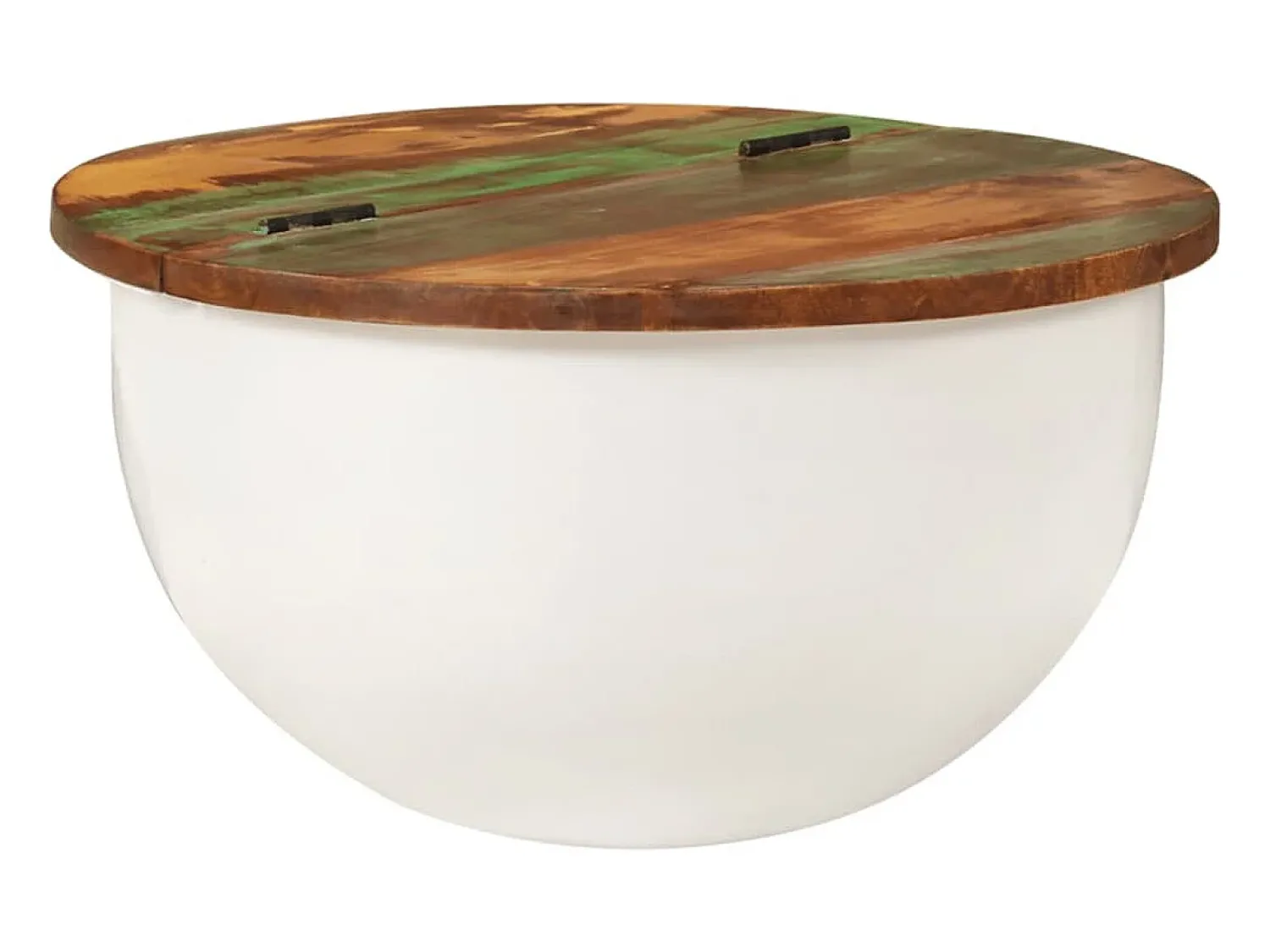vidaxl Mesa de centro 50x27 cm madeira recuperada maciça^ Mesa De Centro