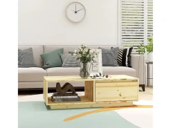 Mesa de centro 110x50x33,5 cm abeto maciço PT856744^ Mesa De Centro