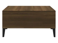 Discount vidaxl Mesa de centro 60x60x30 cm aglomerado cor carvalho castanho Natural claro