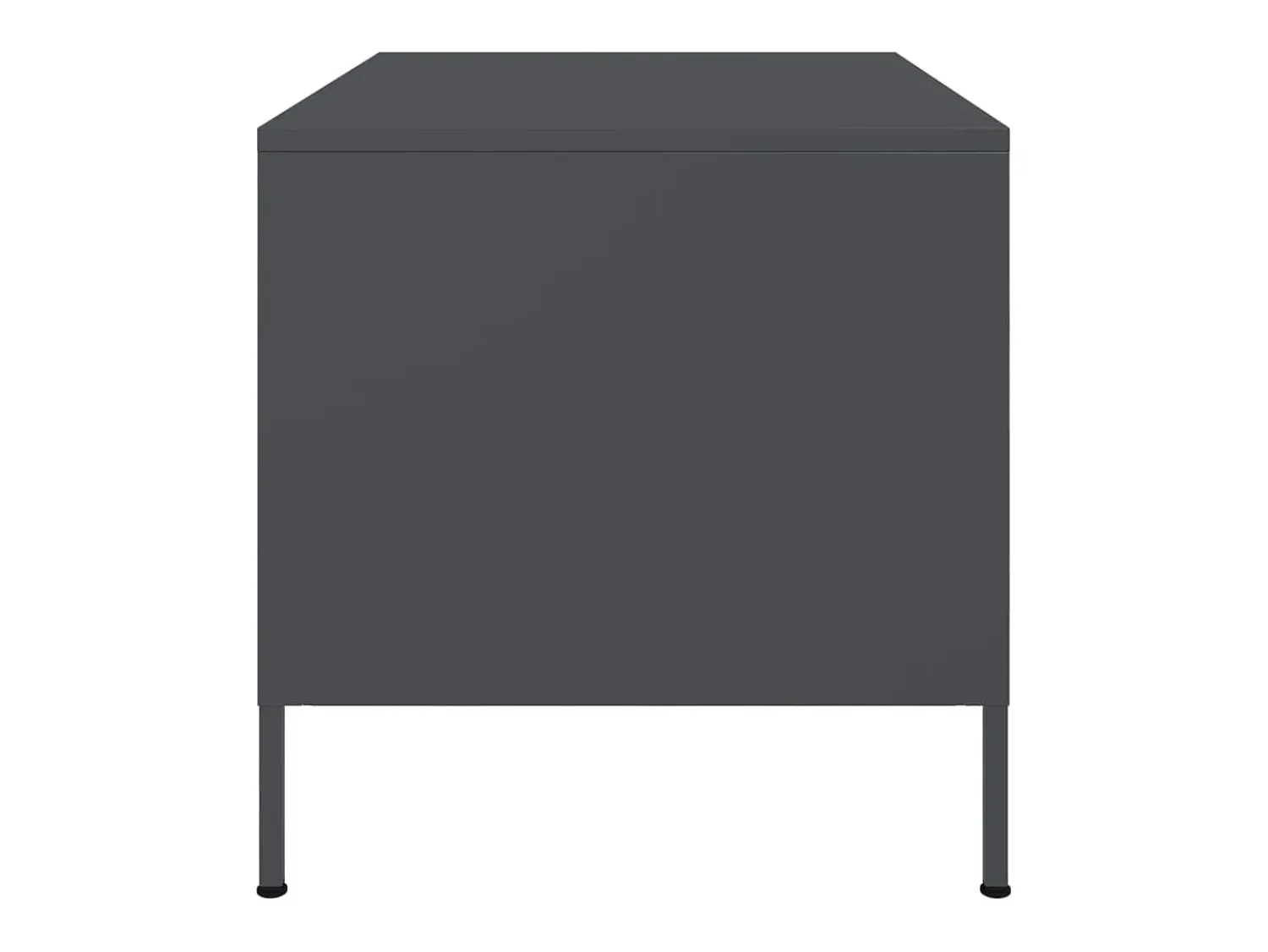 vidaxl Mesa de centro 68x50x50,5 cm aço antracite^ Mesa De Centro