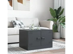 Mesa de centro 67x50x44 cm aço antracite PT998462^ Mesa De Centro