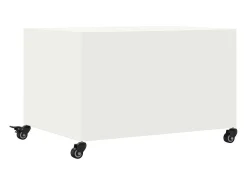 Sale vidaxl Mesa de centro 68x50x43,5 cm aço Branco